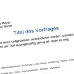 Handout - Tipps zum Aufbau, Beispiele, Vorlage und Muster zum Download - Präsentationstipps.de